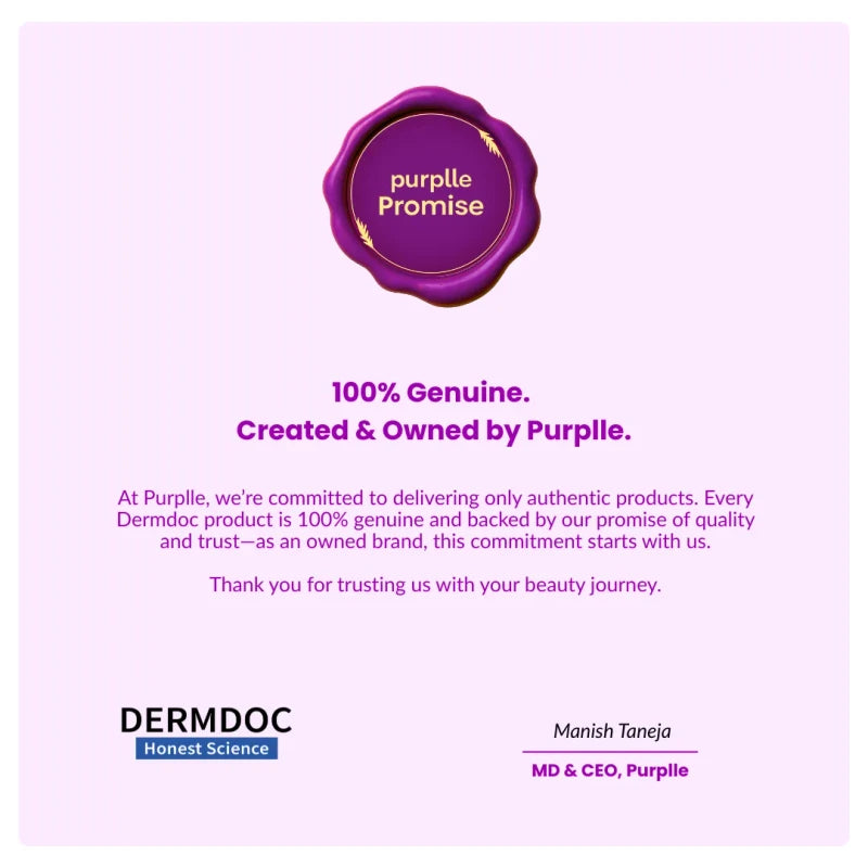 DERMDOC by Purplle 4% Niacinamide Face Wash
