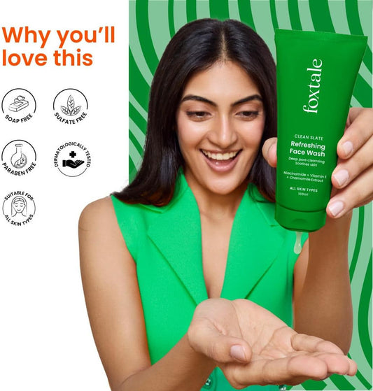 Foxtale Clean Slate Refreshing Face Wash – 100ml