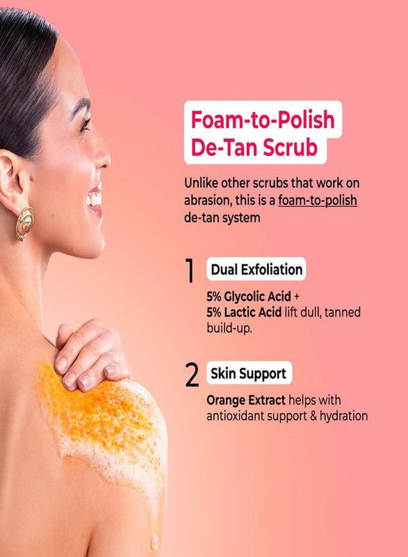 Hula Hoop by Foxtale Sicilian Sunset Foaming Detan Body Scrub – 200g