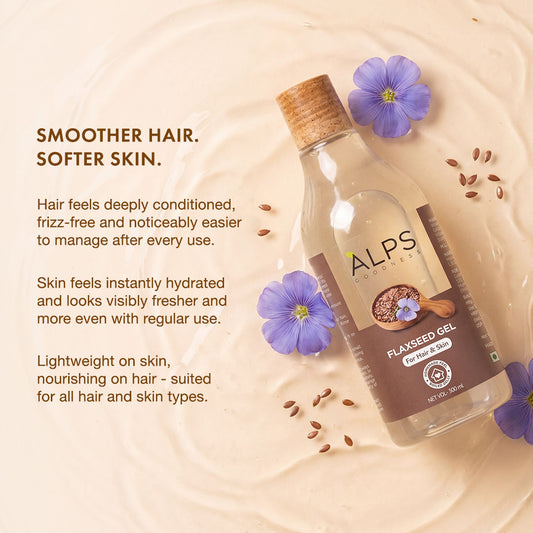 Alps Goodness Flaxseed Gel (300 ml) – For Hair & Skin - image 2