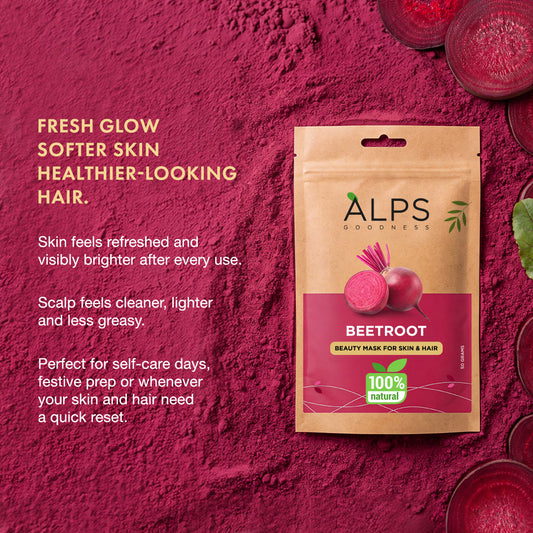Alps Goodness Beetroot Powder Beauty Mask for Skin & Hair (50 gm) - image 2