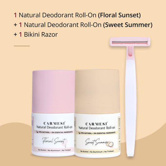 Carmesi Bikini Razor & Natural Deodorant Roll-Ons - image 2