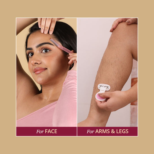 Carmesi Facial Razor (Pack of 3) & Body Razor Mini (Pack of 1) - image 2