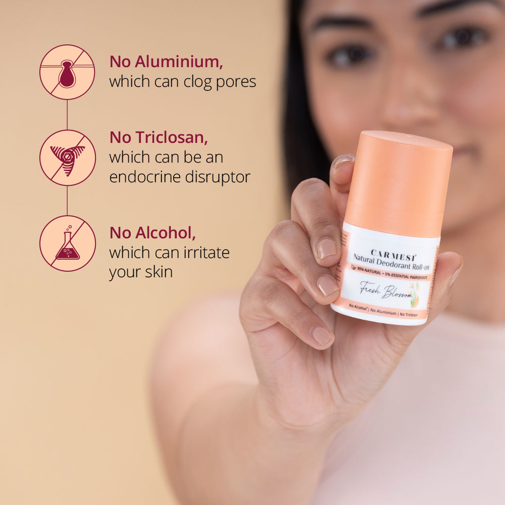 Carmesi Natural Underarm Roll On Deodorant for Women - image 5