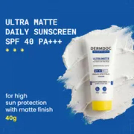 DermDoc All day Sun Protect Duo (SPF 40 Ultra Matte Sheer Sunscreen Gel-45 gm + Tinted Lip Balm SPF 50) Combo of 2 - image 2