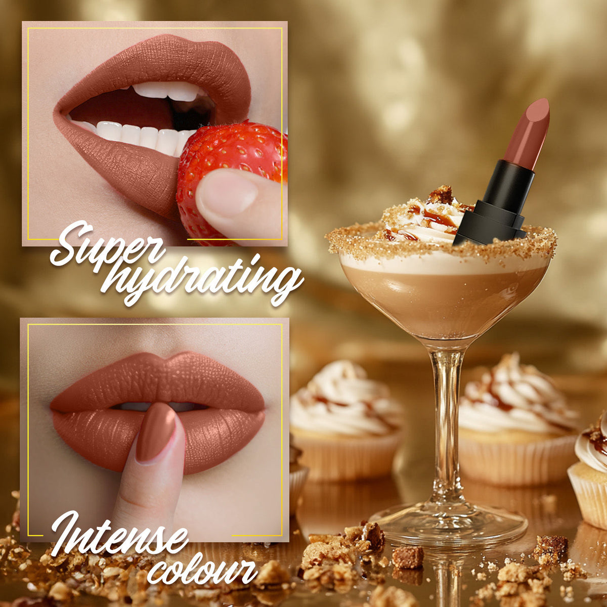 Faces Canada Comfy Matte Wow Bullet Lipstick – Caramel Swirl (4.2 gm) + Berry Souffle (4.2 gm) - image 5
