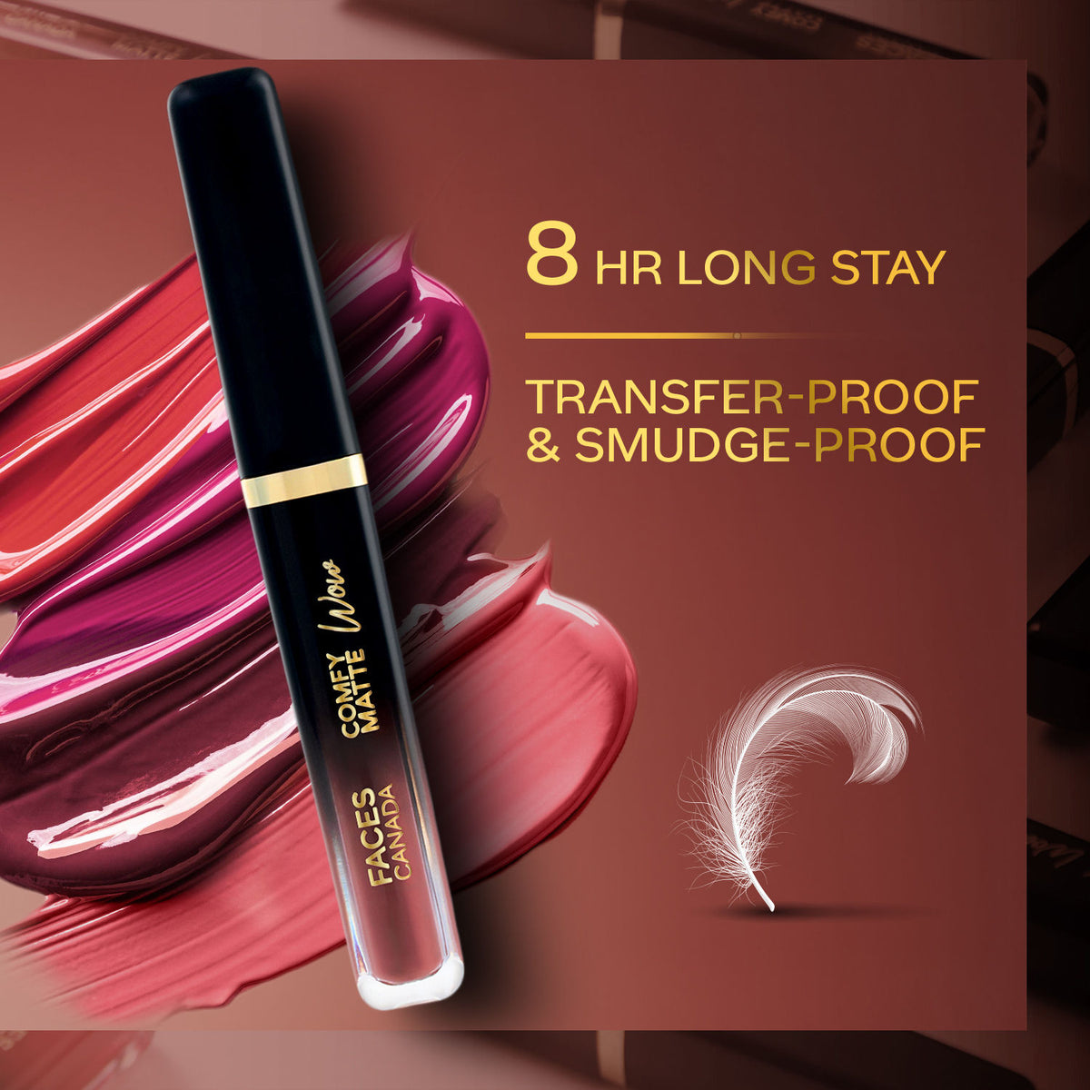 Faces Canada Comfy Matte Wow Liquid Lipstick – Cocoa Crush 07, 3.8 ml - image 5