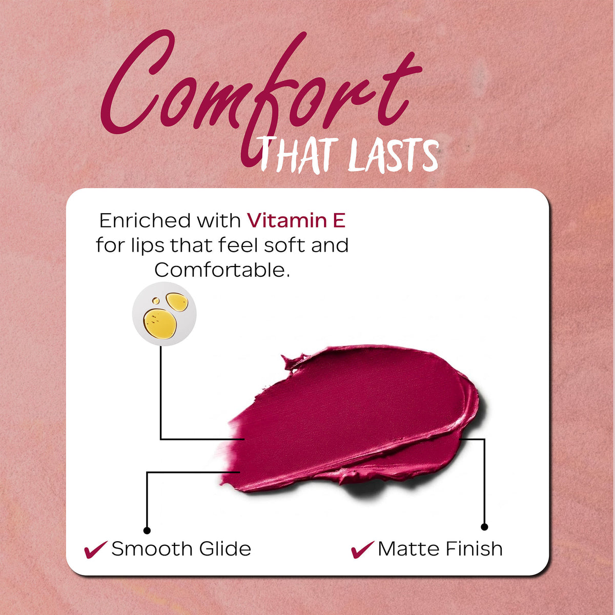 Faces Canada Comfy Matte Wow No Transfer Bullet Lipstick – Choco Couture 01, 3.5 gm - image 5