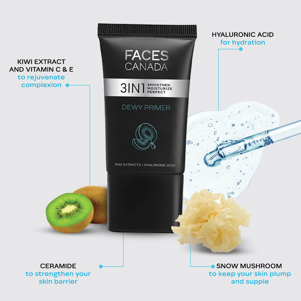 Faces Canada Dewy Primer, 30g – Blurs Imperfections - image 5
