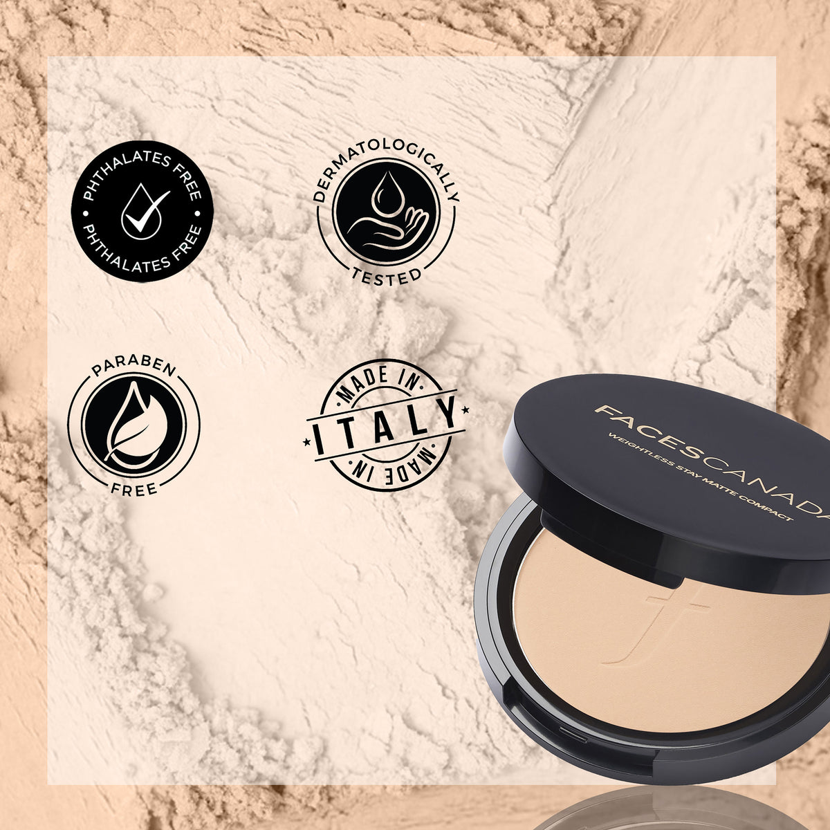 Faces Canada for Fair Skin Essentials Kit – Weightless Stay Matte Compact Natural + All Day Hydra Matte Foundation Absolute Ivory - image 5