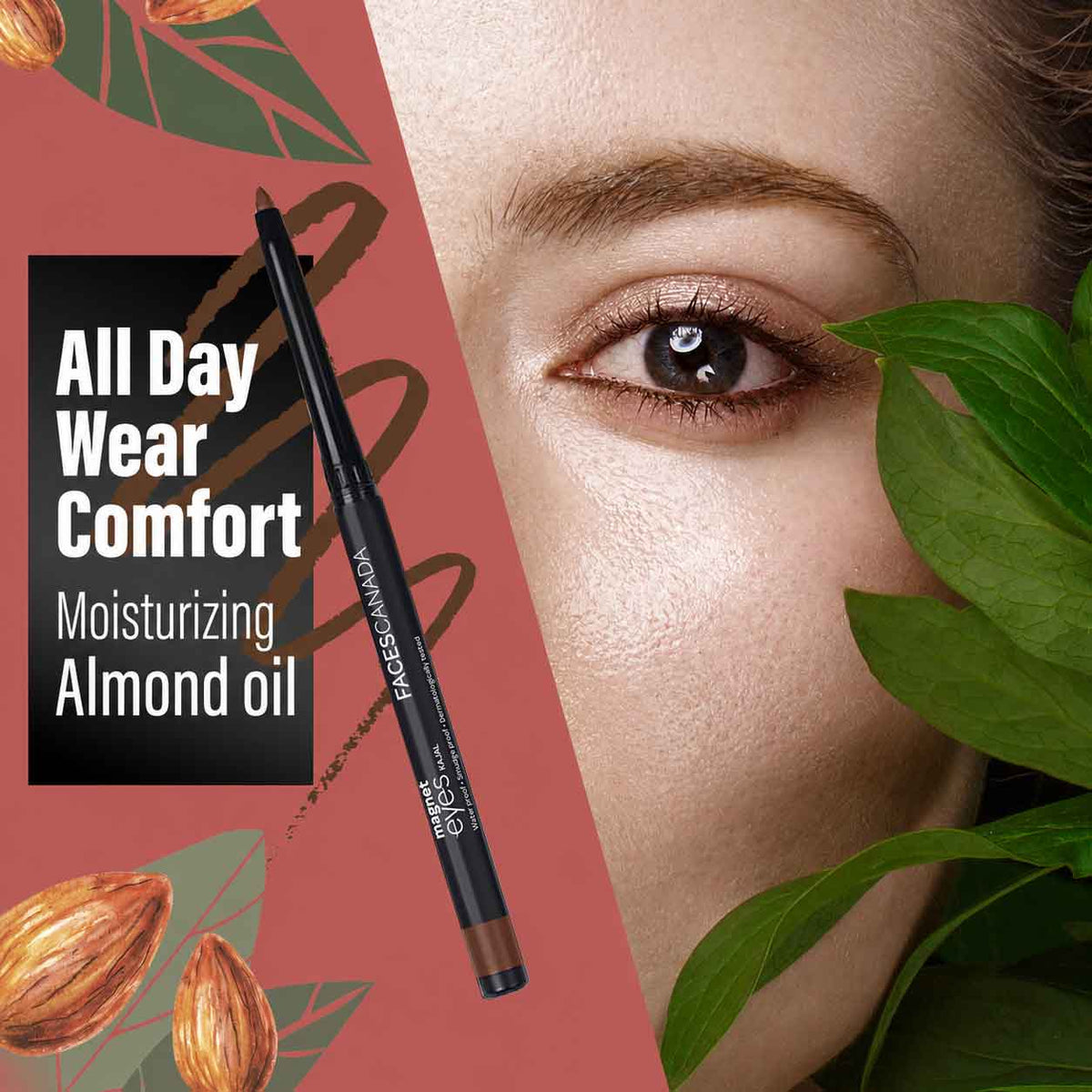 Faces Canada Longstay Bold Eyes Combo of 2 Magneteyes Black Kajal, 0.35 gm + Magneteyes Brown Kajal, 0.30 gm Highly Pigmented Kohl – Long Stay - image 5