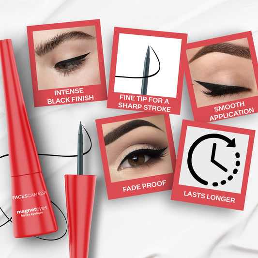 Faces Canada Magneteyes Eyeliner – Black, 4.5 ml - image 2