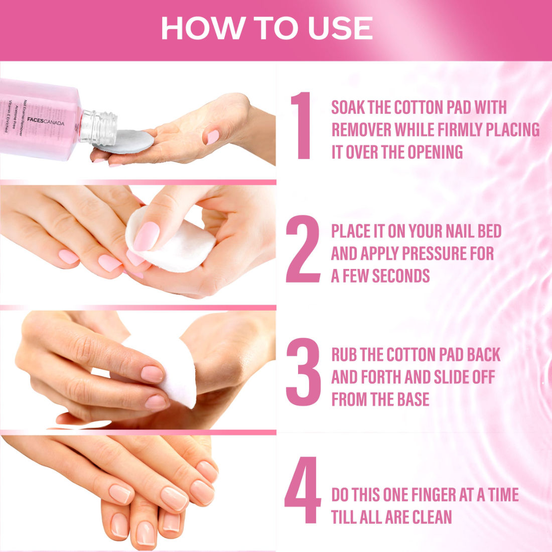 Faces Canada Nail Combo – Nail Enamel Remover + Splash (Linty) - image 5