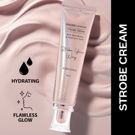 Faces Canada Rose Glow Kit – Rose Gold Strobe Cream (30 ml) + All Day Hydra Matte Foundation Rose Ivory (25 ml) - image 2