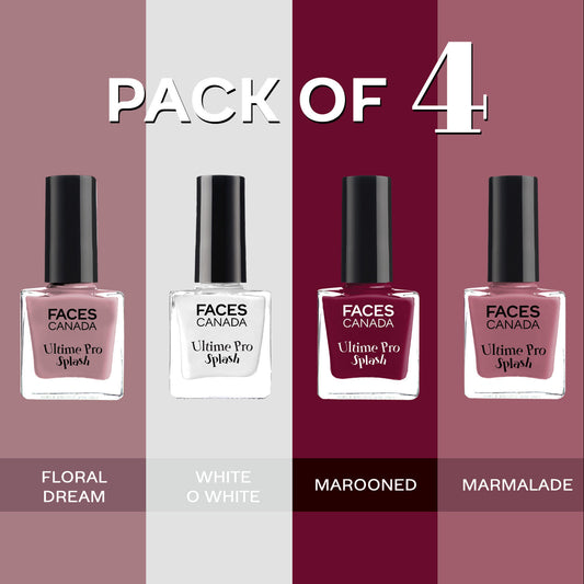 Faces Canada Ultime Pro Splash Nail Enamel – Set of 4 - image 2