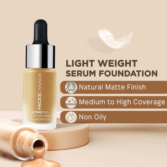 Faces Canada Ultime Pro Second Skin Foundation – Natural 02, 15 ml - image 2
