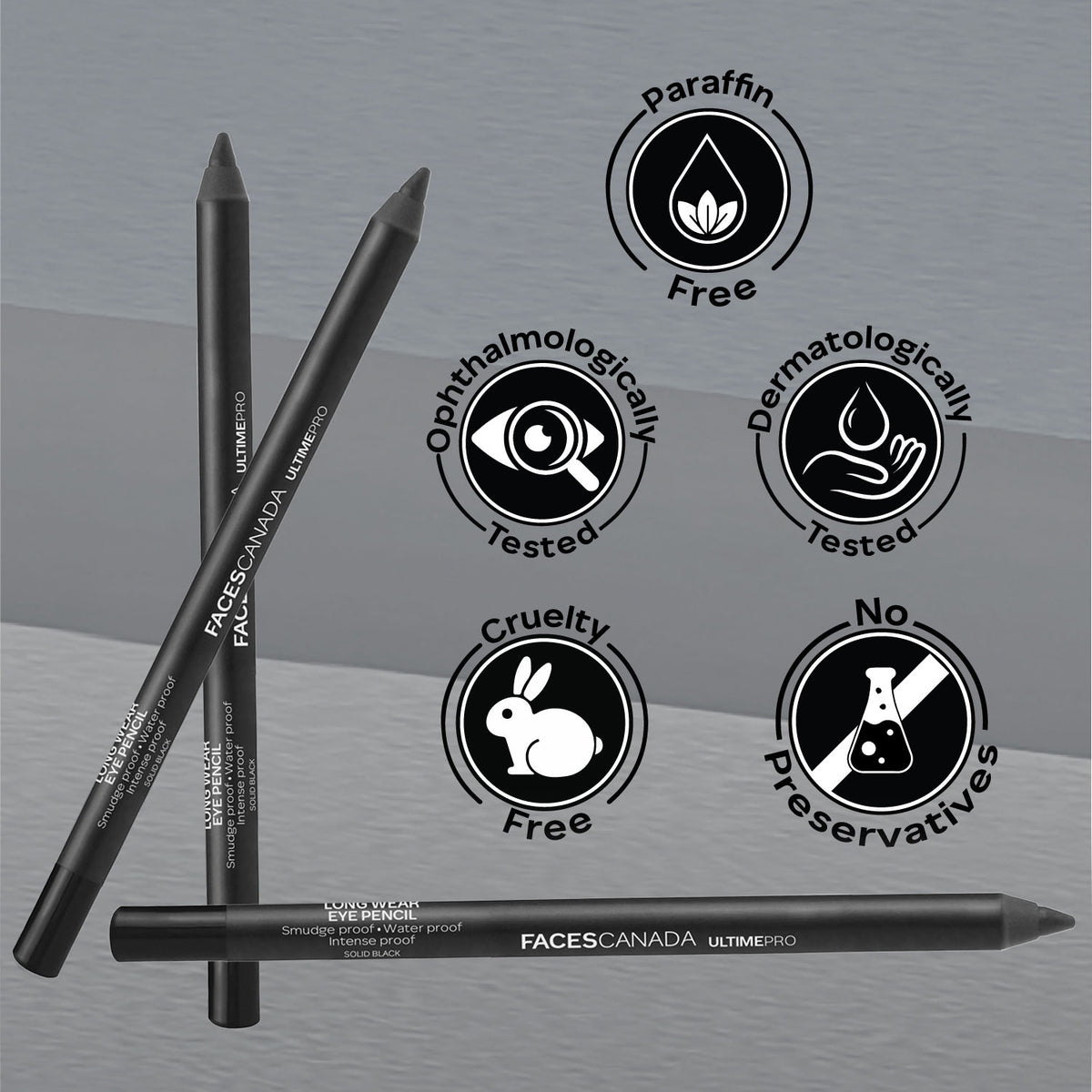 Faces Canada Ultime Pro Longwear Eye Pencil – Solid Black 02 1.2 gm - image 5