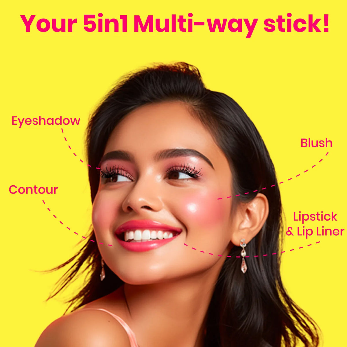Good Vibes x NY Bae (Good Vibes Gold Brightening Peel Off Mask (50 gm) x NY Bae 5 in 1 Lipstick (Nude) Combo.) - Good Vibes image 5