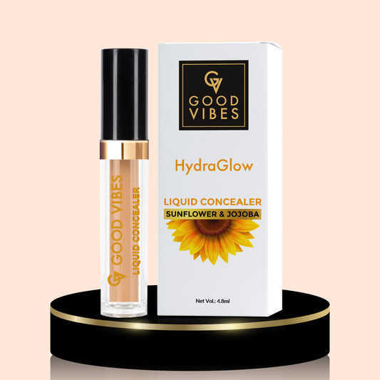 Good Vibes HydraGlow Liquid Concealer- Hazelnut 45 (4.8 ml) - Good Vibes image 2