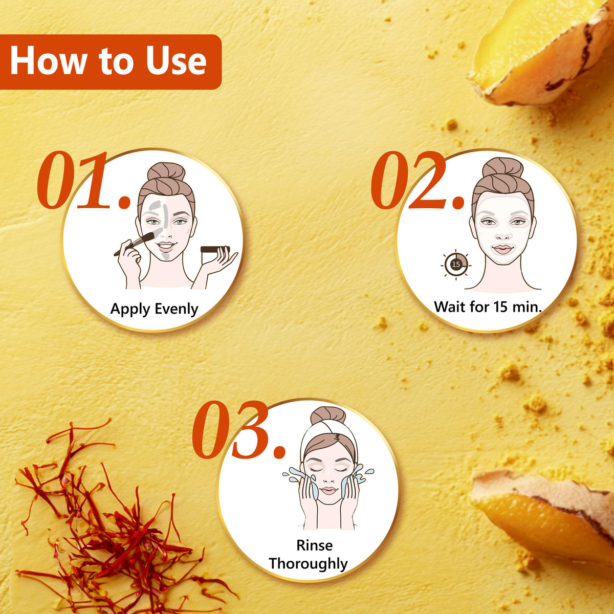 Good Vibes De-Tan Glow Face Mask Ubtan with Power of Serum | Tan Removal & Gentle Exfoliation (100 gm) - Good Vibes image 5
