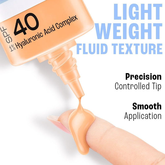 Lakme 9 to 5 Hya Skin Tint, Fresh Glow Finish, up to 24 hours, SPF40 Foundation, C-100 Cool Ivory (27 ml) - Image 2