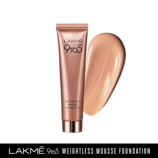 Lakme 9 To 5 Weightless Mousse Foundation - Rose Ivory (25 g) - Image 2