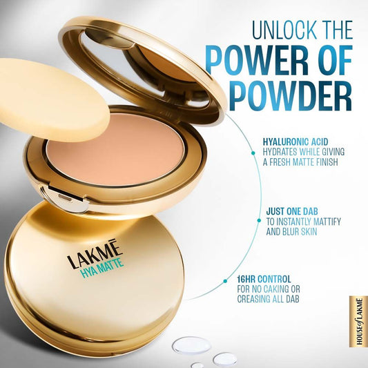 Lakme 9to5 Hya Matte Pressed Powder Ivory 9 g - Image 2