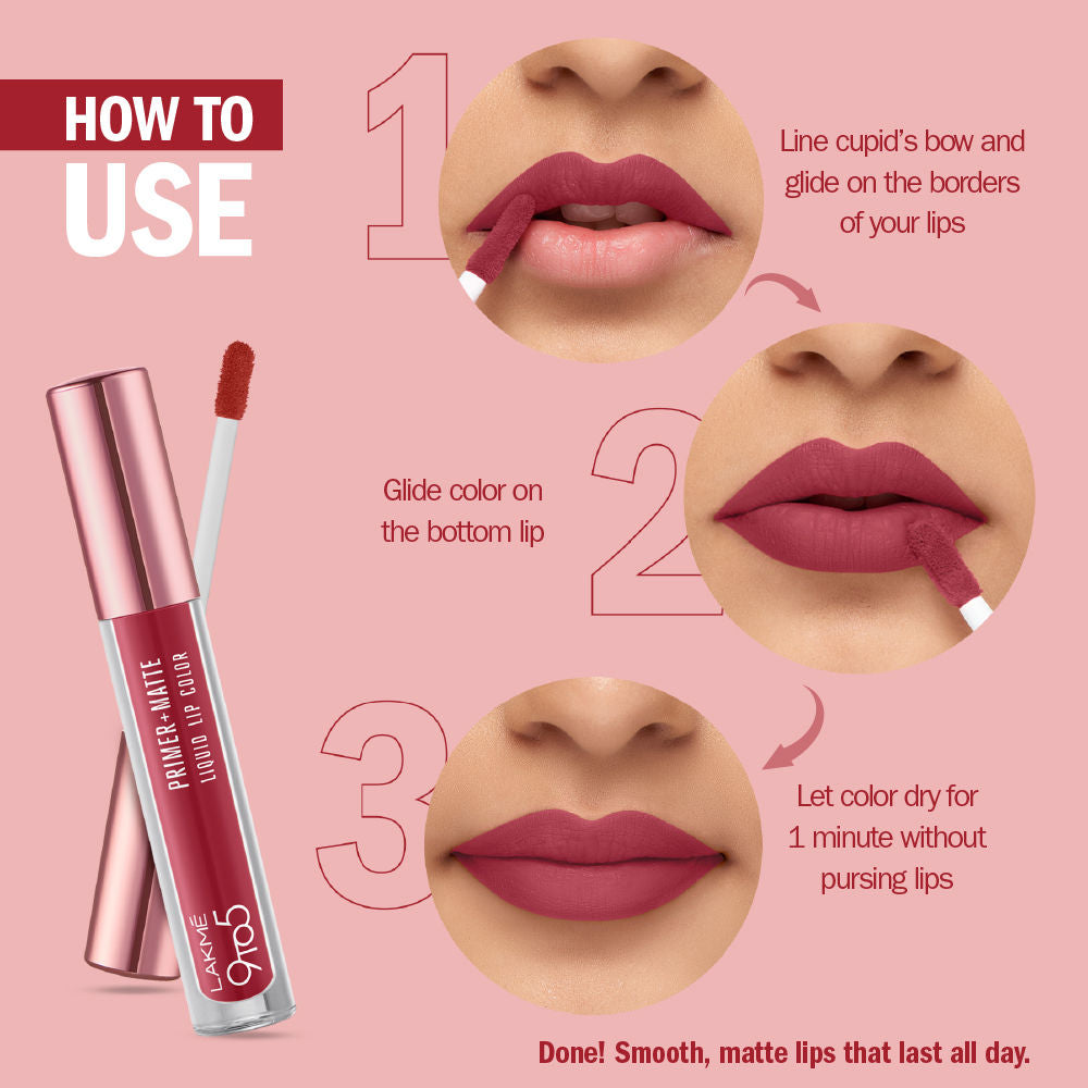 Lakme 9to5 P+M Liquid Lip Color MN2 Mocha - Image 5