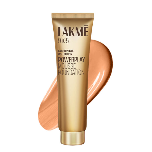 Lakme 9to5 Powerplay Mousse Foundation, Rose Ivory, 25 g - Image 2
