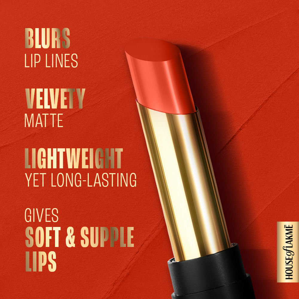 Lakme Absolute Beyond Matte Lip 401 OrangeOasis 3.4 g - Image 5