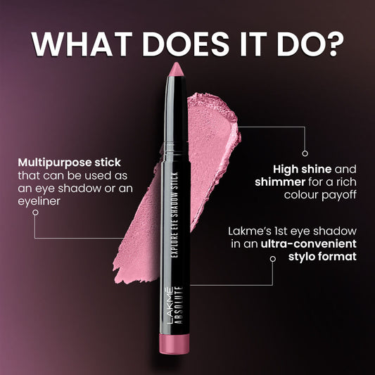 Lakme Absolute Explore EyeShadow Stick Sunset Gold - Image 2