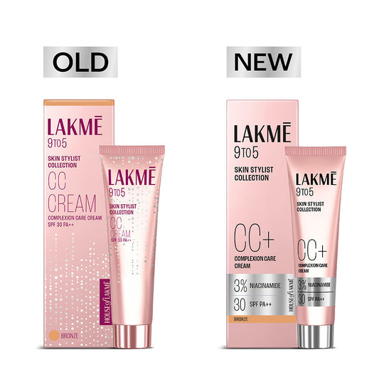 Lakme 9 to 5 CC Cream Bronze with 3% Niacinamide Complex SPF 30 PA++ – 9 g - Image 2