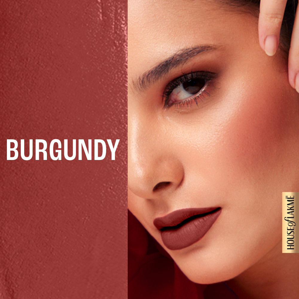 Lakme 9 to 5 Weightless Mousse Lip & Cheek Color Burgundy Lush (9 g) - Image 5