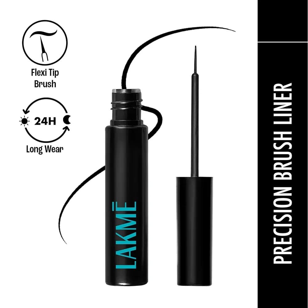 Lakme Eyeconic Curling Mascara - Black (9 ml) + Liquid Eyeliner, intense Black (4.5 ml) - Image 3