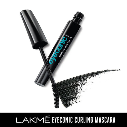 Lakme Eyeconic Mascara + Eyeliner + Kajal combo (Lakme Eyeconic Curling Mascara - Black 9 ml+ Lakme Eyeconic Liquid Eyeliner - Intense Black(4.5 - Image 2
