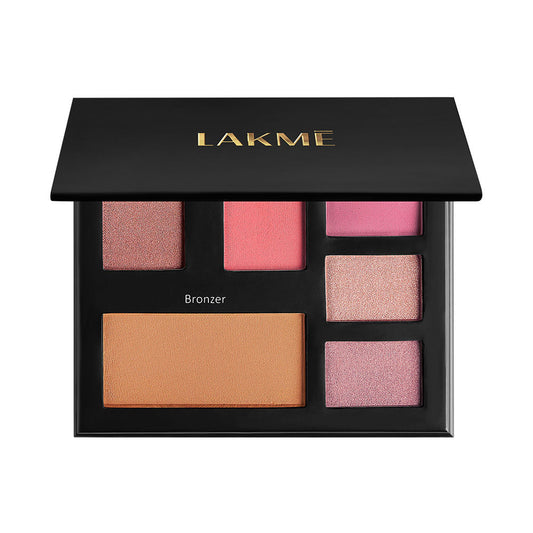 Lakme Glitterati Face Palette-Day Queen, multitasking pallete, high pigment payoff 14 g - Image 2