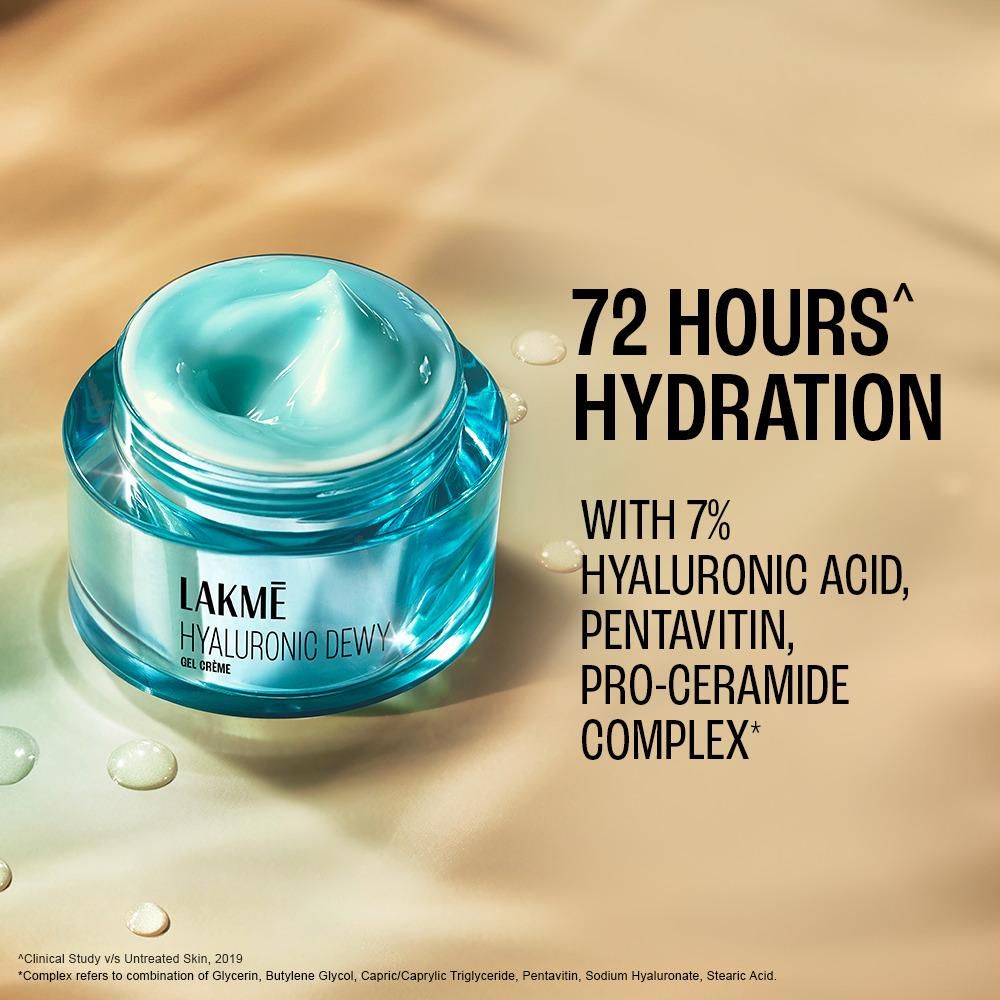 Lakme Hyaluronic Dewy Gel Creme with Hyaluronic Acid 50 g - Image 5