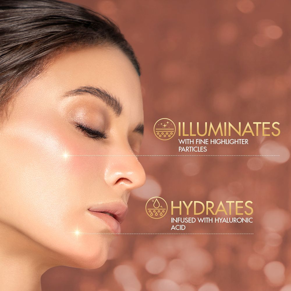 Lakme Lumi Strobe Cream - Highlighter + Moisturizer + Primer With Hyaluronic Acid & Niacinamide - Dewy Rose – 30 g - Image 5