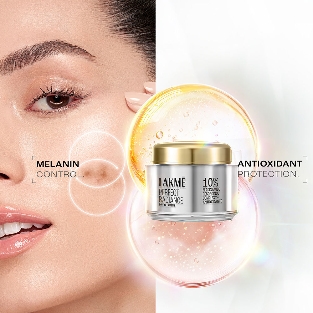 Lakme Perfect Radiance Day Gel Creme with 10% Niacinamide Resorcinol Complex & Antioxidants, 50 g - Image 5