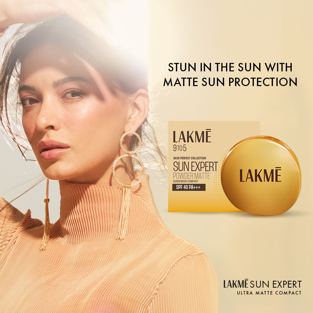 Lakme 9to5 Sun Expert Powder Matte Sunscreen Compact SPF40, 7 g - Image 5