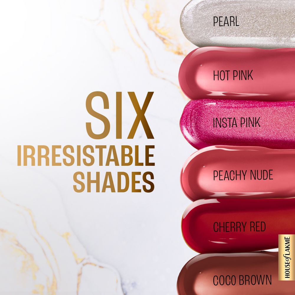 Lakme Superglow, with Vitamin C & E, Lip Gloss, 2.5 ml, for Hydrated Lips, Hot Pink - Image 5