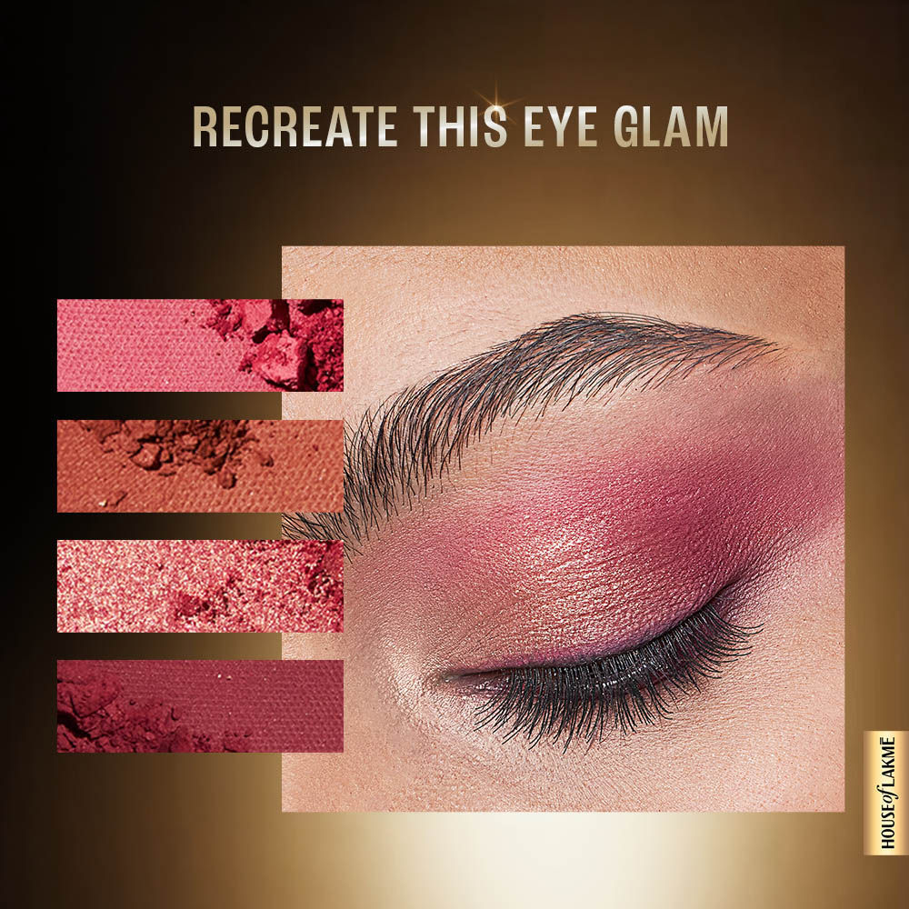 Lakme Ultimate Glam, with One-Stroke Payoff, Eyeshadow Palette, 11.7 g for Women, Blush Bloom - Image 5