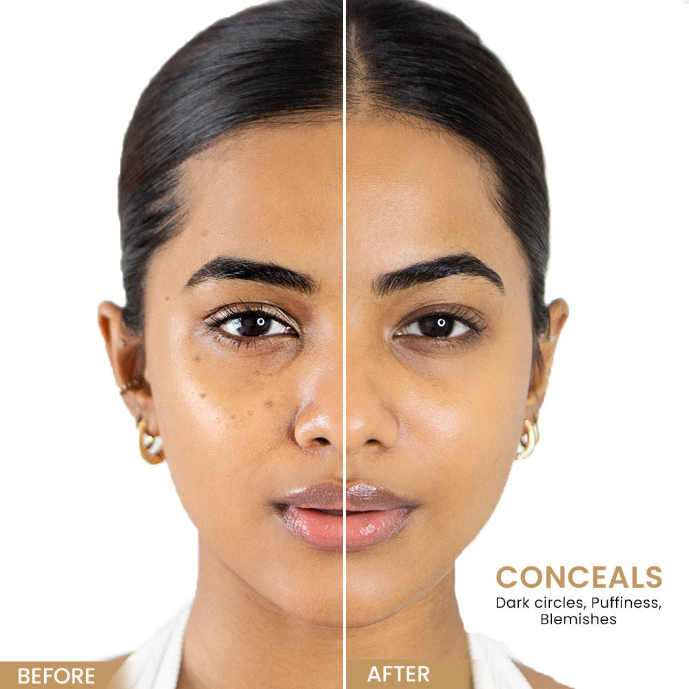 Lakme Unreal Cover Creme Concealer Lightweight & Hydrating, Walnut, 3.9 g - Image 5