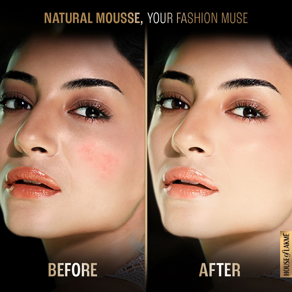 Lakme Xtraordin-airy Mattereal Mousse Foundation, Matte Finish, 01 Classic Ivory, 25 g - Image 5