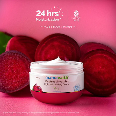 Mamaearth Beetroot Hydraful Light Moisturizing Cream 200 gm