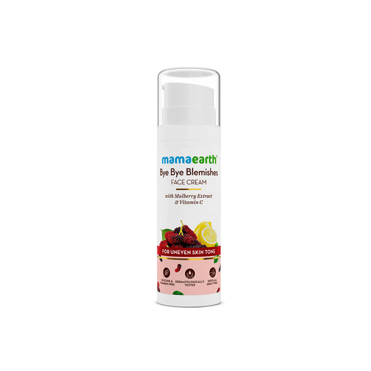 Mamaearth Bye Bye Blemishes Face Cream with Mulberry Extract and Vitamin C For Uneven Skin Tone-30 ml - Image 2