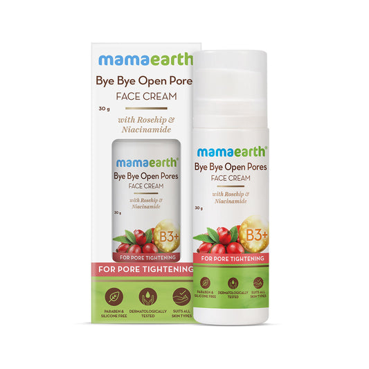 Mamaearth Bye Bye Face Cream, For Pore Tightening with Rosehip & Niacinamide - 30 gm - Image 2