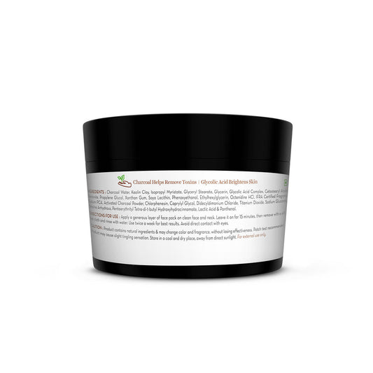 Mamaearth Charcoal Purifying Face Pack with Activated Charcoal & Glycolic Acid for Skin Detoxification Natural, DIY-like Texture | Detoxifies Skin | Crafted with Nature’s Best Ingredients | Free From Harmful Chemicals 200 gm - Image 2