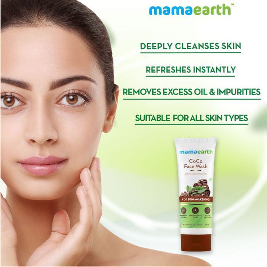 Mamaearth CoCo Facewash, with Coffee & Cocoa for Skin Awakening (100 ml) - Image 2