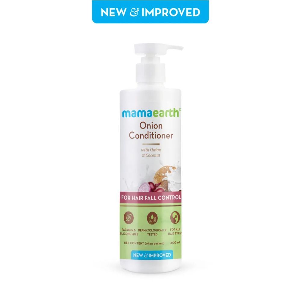 Mamaearth Hair Fall Control Combo(Onion Shampoo, 400 ml + Onion Conditioner, 400 ml) - Image 3